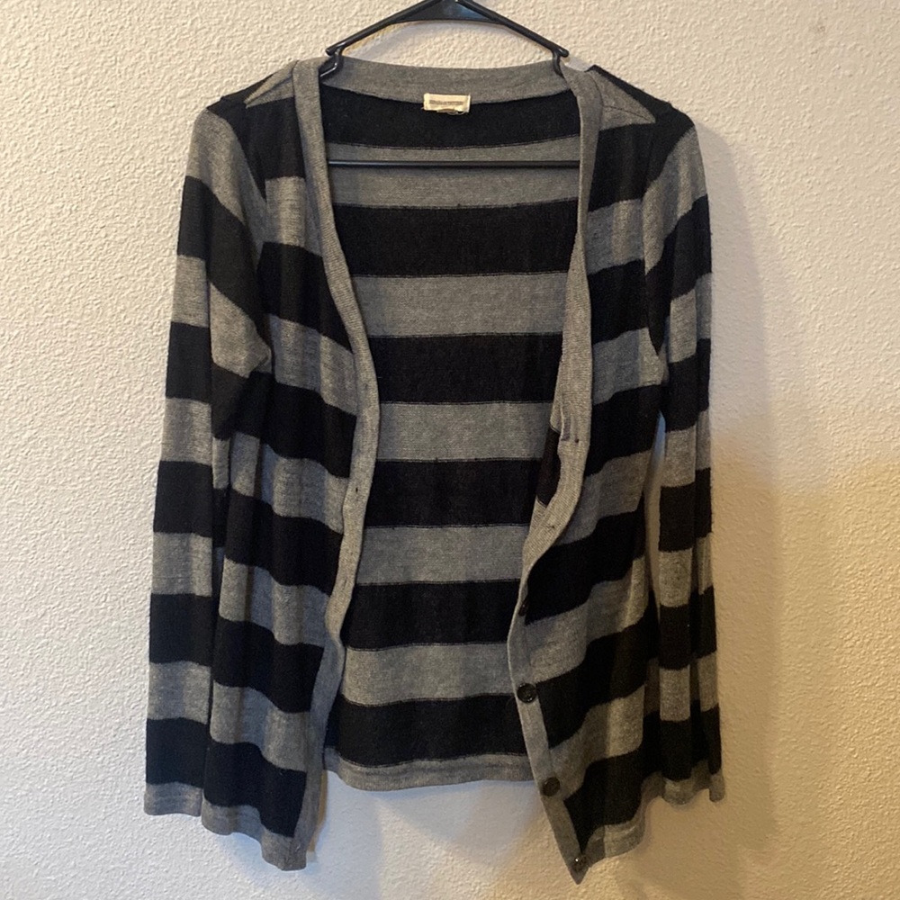 Zenana Outfitters striped button down cardigan size large